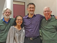 Garth with composer/guitarist Ron Pearl, guitarist Kathryn Murray and guitarist Troy King.