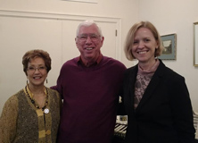 Garth with Soprano Cora Gamelin-Osenbach and guitarist Candice Mowbray after a concert in Pottsville, PA October 14, 2018