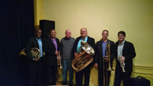 Garth Baxter with the Lyric Brass Quintet, November 13, 2015, An die Musik, Baltimore, MD.