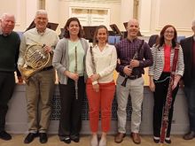 The Sunderman Wind Quintet. With composer Hollis Thoms
